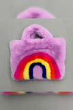 Rainbow Flufffy Shoulder Bag Hang Bag