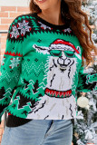 Retro Christmas Knit Pullover Sweater
