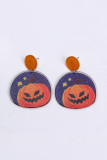 Round Halloween Print Earrings MOQ 5pcs