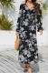 Puff Sleeves Floral Maxi Dress