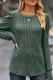 Plain Ribbed Knitting Long Sleeve Top