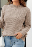 Plain Turtleneck Knitting Sweater