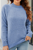 Plain Turtleneck Knitting Sweater