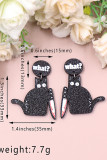 Black Cat Halloween Earrings MOQ 5pcs