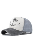 Anchor Print Baseball Hat MOQ 3pcs