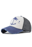 Anchor Print Baseball Hat MOQ 3pcs
