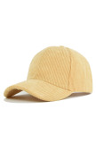 Plain Corduroy Unisex Baseball Hat MOQ 3pcs