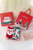 Christmas Coral Fleece Mid Calf Socks