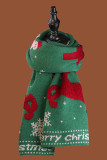 Christmas Plaid Reindeer Scarf