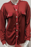Waffle Button Up Jacket Coat