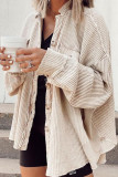 Waffle Button Up Jacket Coat