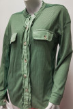 Waffle Button Up Jacket Coat