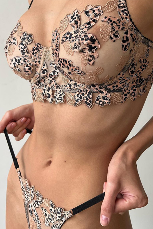 Leopard Lace Lingerie Set