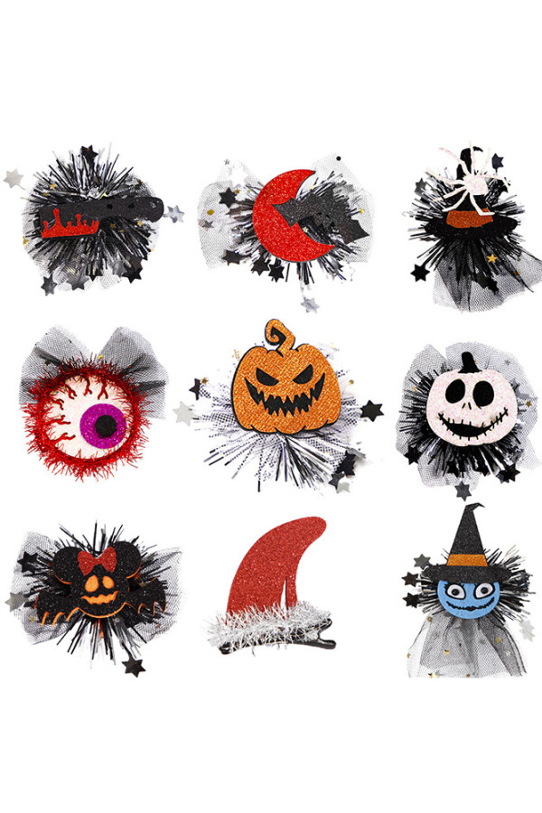 Halloween Hair Clips MOQ 5pcs