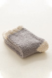 Colorblock Fleece Mid Calf Socks
