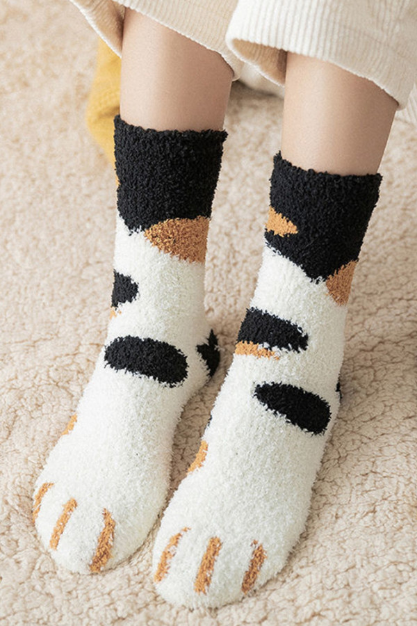 Cute Cat Paw Knit Socking MOQ 5pcs
