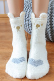 Heart Knit Velvet Socking MOQ 5pcs