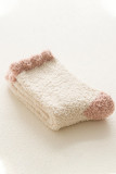 Colorblock Fleece Mid Calf Socks