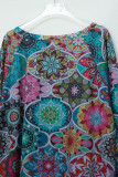 Paisley Print Long Sleeves Top