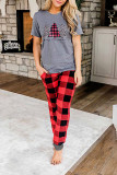 Christmas Plaid Reindeer 2PCS Set