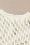 White Seeing Stars Oversized Sweater