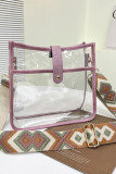 Knit Strap Clear Crossbody Bag MOQ 3pcs