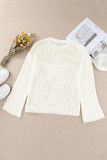 White Seeing Stars Oversized Sweater