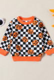 Halloween Pumpkin Checked 2PCS Set