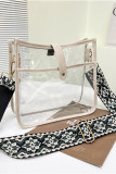 Knit Strap Clear Crossbody Bag MOQ 3pcs