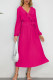 Plain Wrap V Neck Ruffles Pleated Maxi Dress