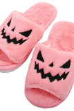 Halloween Pumpkin Fluffy Slippers