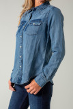 Washed Denim Button Up Shirt