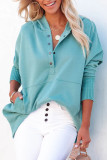 Plain Snap Button Oversize Hoodies