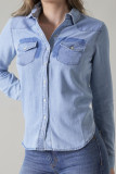 Washed Denim Button Up Shirt