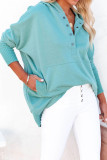Plain Snap Button Oversize Hoodies