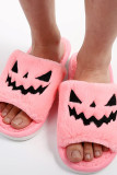 Halloween Pumpkin Fluffy Slippers