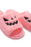 Halloween Pumpkin Fluffy Slippers