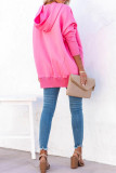 Plain Snap Button Oversize Hoodies