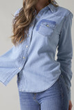 Washed Denim Button Up Shirt