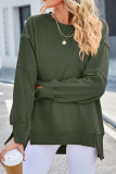 Plain Exposed Seam Oversize Sweatshirt