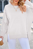 Plain Exposed Seam Oversize Sweatshirt