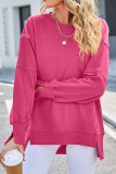 Plain Exposed Seam Oversize Sweatshirt