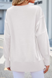 Plain Exposed Seam Oversize Sweatshirt