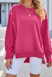 Plain Exposed Seam Oversize Sweatshirt