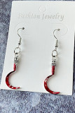 Halloween Red Sickle Earrings