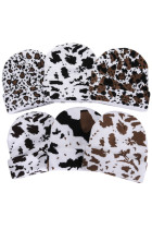 Cow Knit Beanie Hat MOQ 3pcs