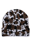 Cow Knit Beanie Hat MOQ 3pcs