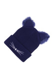 Cat Pattern Fleece Beanie