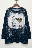 Hanukkah Bleached Bleached Plus Size Top