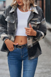 Aztec Print Button Up Pocket Short Jacket